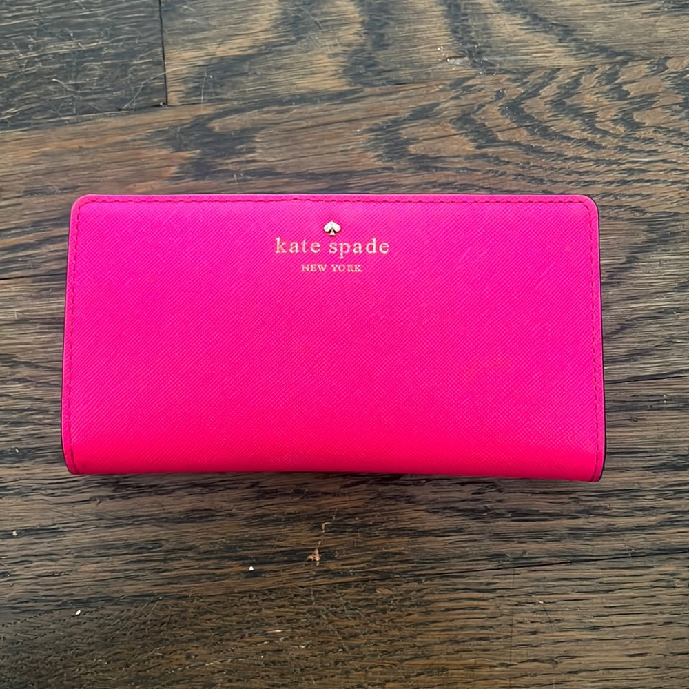 Kate Spade Pink Snap-Close Wallet